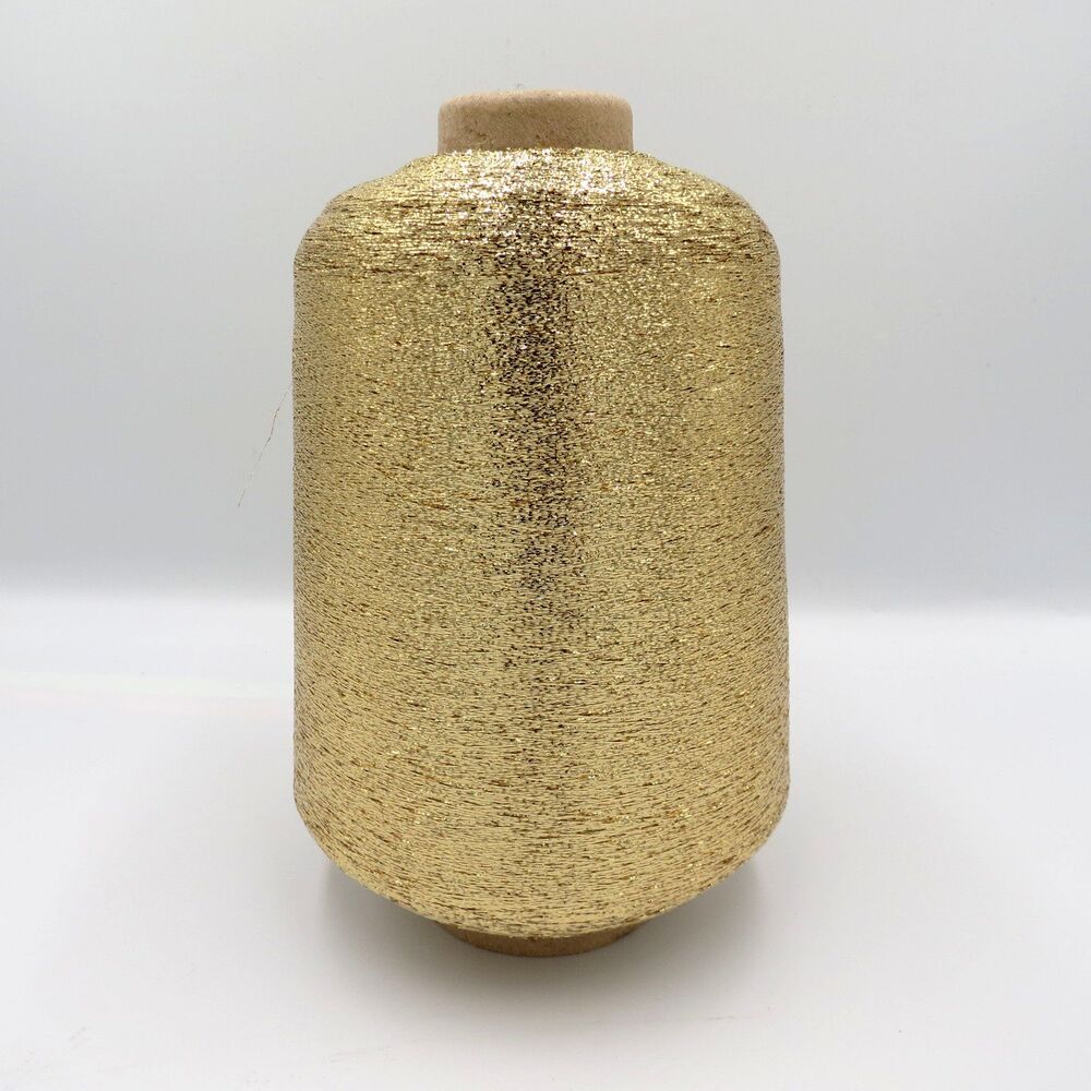 Lurex Branded Satin Gold Metallic Yarn / Thread PMR-3720 1/69" 557grs Cone